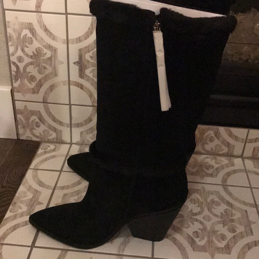 Sam Edelman Ilsa black suede boots size 9-new - Picture 4 of 9
